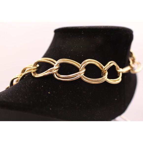 Sarah Coventry Necklace OR Chain Waist Belt Clip Closure Double Link Gold Tone - Picture 7 of 9